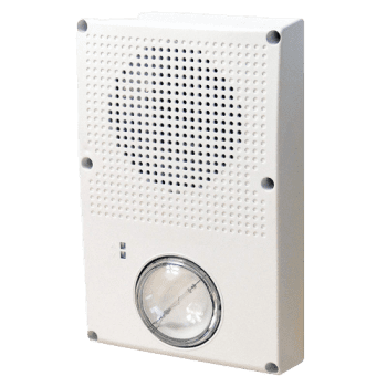 WG4WN-HVMC KIDDE COMMERCIAL Outdoor Rated Wall/Ceiling Horn/Strobe WHITE w/o marking Standard Output Strobe Clear Lens Note: Model 449 electrical box required for waterproof applications