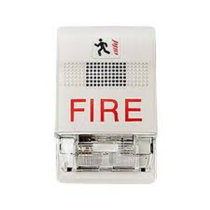 EG1F-CVM KIDDE COMMERCIAL Chime/Strobe Wall Mt 15-95 CD Marked ""Fire"" 24VDC White