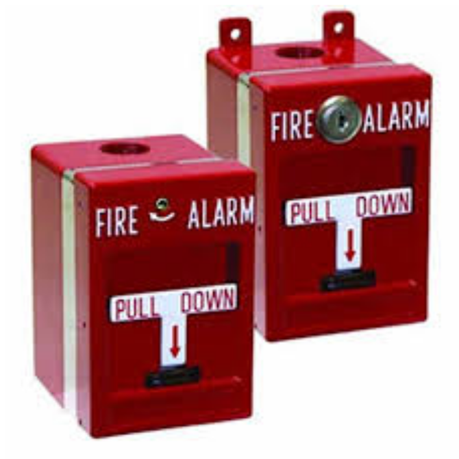 MPSR2-S45W-GE KIDDE COMMERCIAL Manual pull station weatherproof Double-action SPST Cat 45 Key reset terminal connections