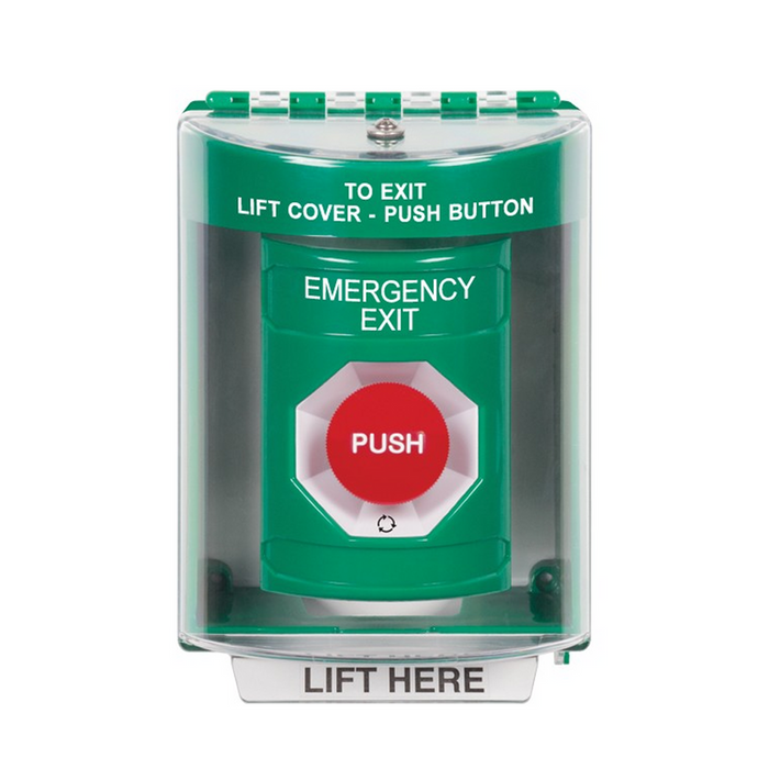 SS2171EX-EN STI Key-to-Reset ; Turn-to-Reset ; Key-to-Activate ; Momentary ; GREEN ; EMERGENCY EXIT