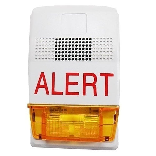 Kidde Commercial G1WA-HDVMA G1 Wall, Horn-strobe, White Housing, Alert Markings, Amber Lens..