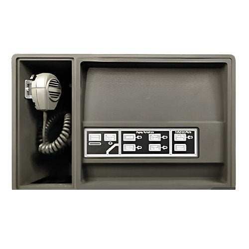 Kidde Commercial VM-PMI Audio System Control and Paging Interface, includes audio control unit, interconnect cables, mounting plate, paging interface w/paging microphone and user controls