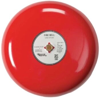 439D-10AW-R KIDDE COMMERCIAL Fire Alarm Bell 10" (250mm) Vibrating Diode 24VDC Red