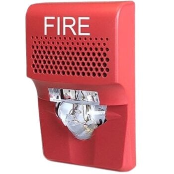 EG1AVRF EDWARDS Genesis Compact Wall Horn/Strobe 15-75 Cd Red Fire Marking