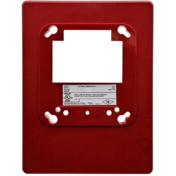 G4TR EDWARDS Wall Trim Plate Red