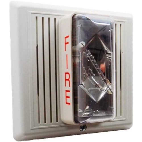 Kidde Commercial INT-7ATW 15/75 cd Temporal Horn/Strobe - 24 Vdc, White. UL1971 Listed @ 15 cd (75 cd On Axis Per ADA/UL 1638), inchFIRE inch Wall Orientation.