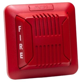 FHS-400C-RR SECUTRON Red Ceiling Mount Horn/Strobe