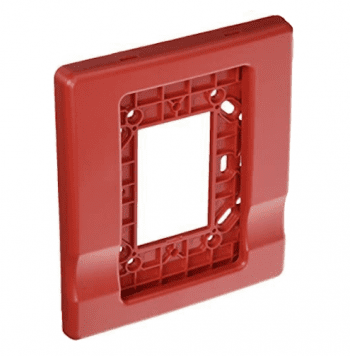 EG1RT KIDDE COMMERCIAL Trim Plate for Wall Mt Horn/Strobes 1-Gang to 4 in Box Red