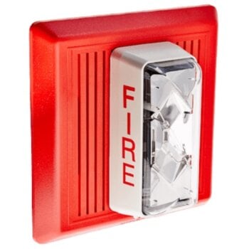 2452THS-15/75-R KIDDE COMMERCIAL Temporal Horn/Strobe Fire Alarm Signal 15/75 CD Red