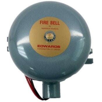 439DEX-6AW KIDDE COMMERCIAL EXPLOSION PROOF BELL DIODE POLARIZED 20-24V DC 6IN GONG GRAY
