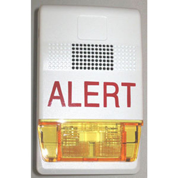 G1WA-HDVMA KIDDE G1 Wall Horn-Strobe White Housing Alert Markings Amber Lens