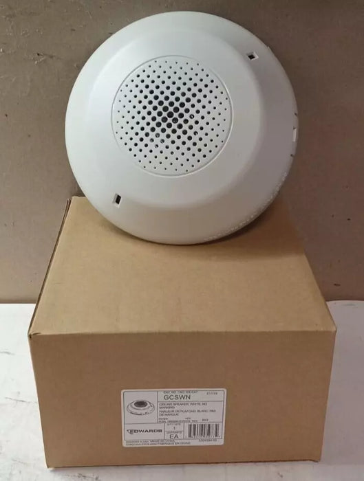 Edwards GCSWN Ceiling Speaker White No Marking. GRSW required ordered separately