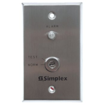 Simplex 2098-9806 Remote Test Station Mounted on a Single Gang Stainle ...