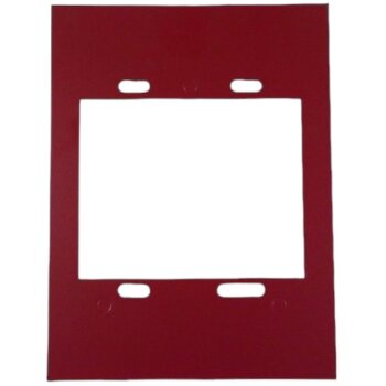 Simplex 2099-9813 red Semi-Flush Trim Plate for Double Gang Switch Box ...