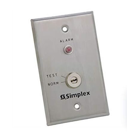 Simplex 4098-9834 Test Station with key switch and red LED alarm indic ...