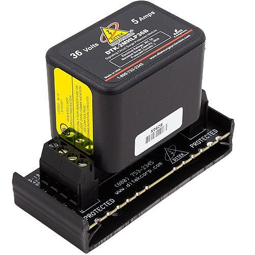 DITEK DTK-2MHLP36BWB 36V 2 Pair Hybrid Field Replaceable Suppression M ...
