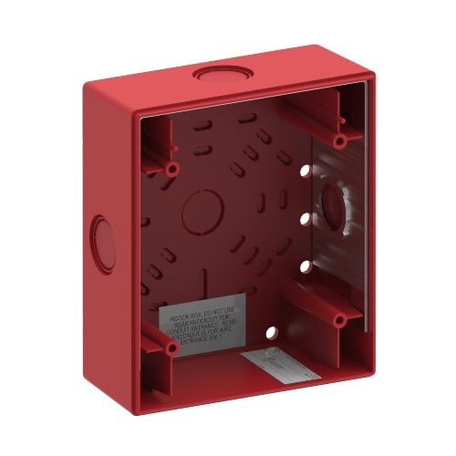 KIDDE KD-EG4RSB Wall 4 Inch Surface Mount Box, Red — Nova Star Supply