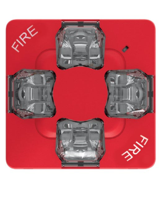 EWGVMRF KIDDE COMMERCIAL Outdoor LED Strobe – Red, FIRE Marking