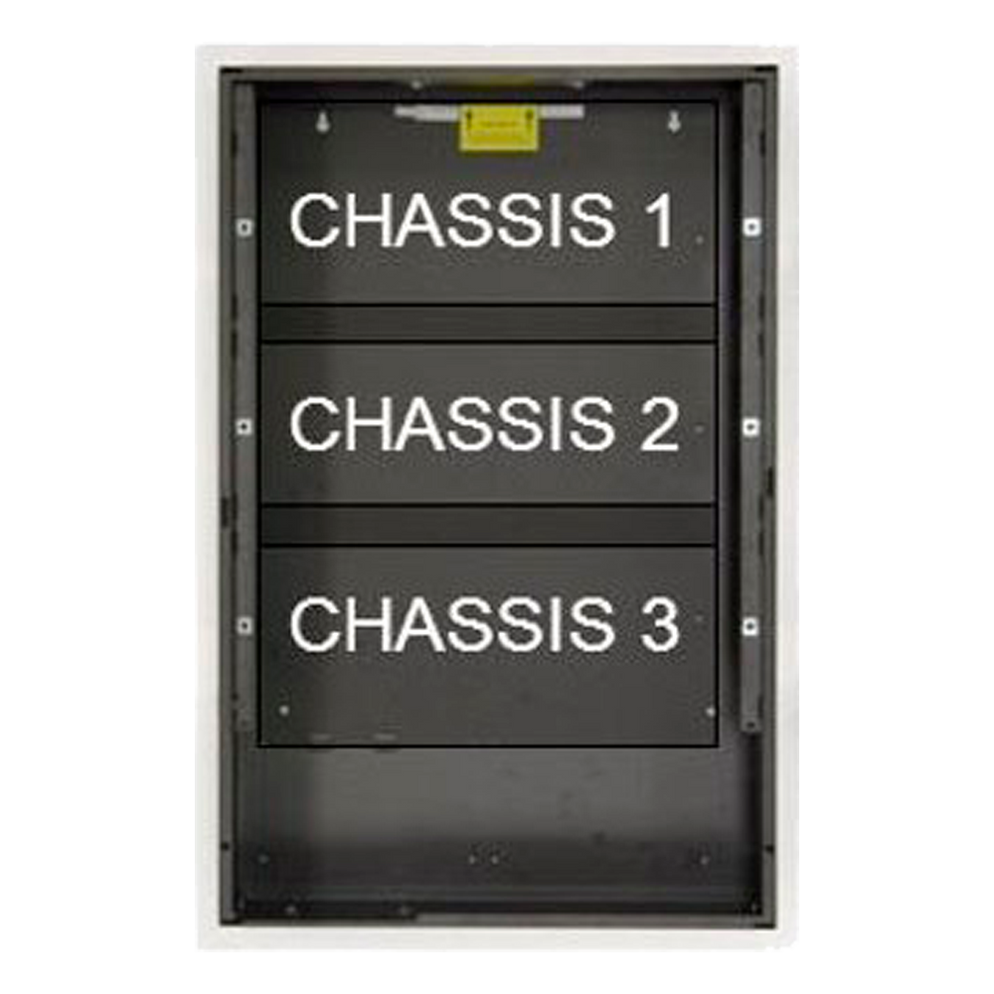 Notifier SBB-C4 Backbox Assembly Three Tiers Black — Nova Star Supply